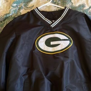 NFL Packers V Neck Windbreaker